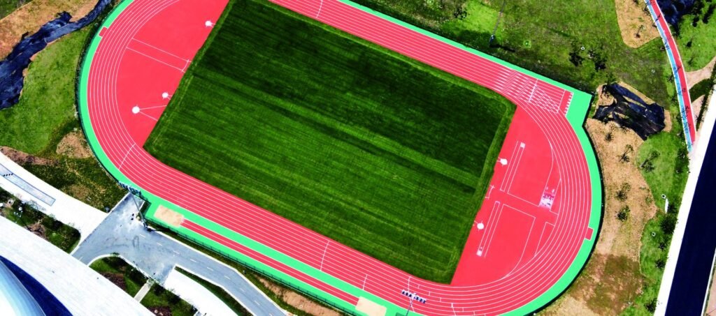 Chuzhou Olympic Sports Center (Auxiliary Stadium) running track by Topthink