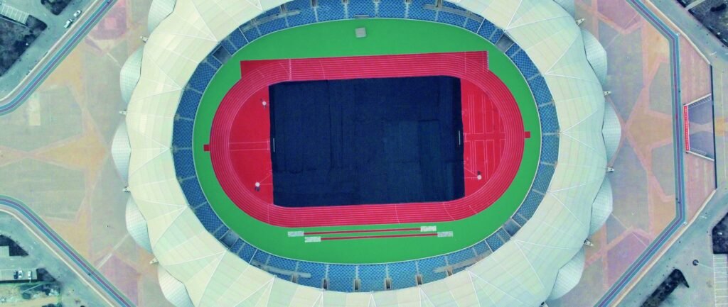 Helan Mountain Stadium running track by Topthink