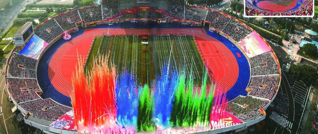 Jiangjin Sports Center running track by Topthink