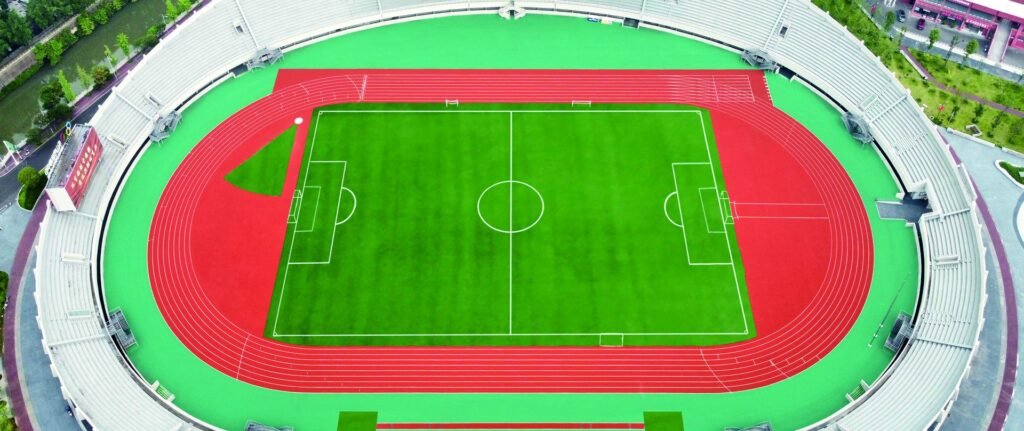 Leshan Sports Center running track by Topthink