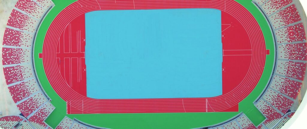Luoyang Olympic Sports Center running track by Topthink