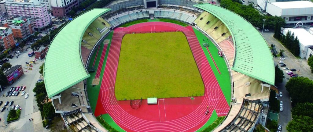 Quanzhou Sports Center running track by Topthink