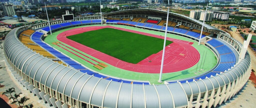 Sanya Sports Center running track by Topthink