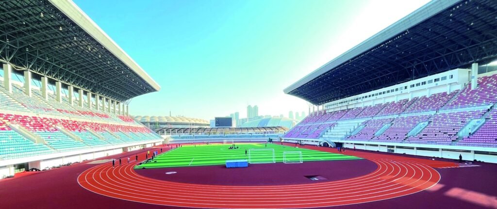 Shangrao Sports Center running track by Topthink