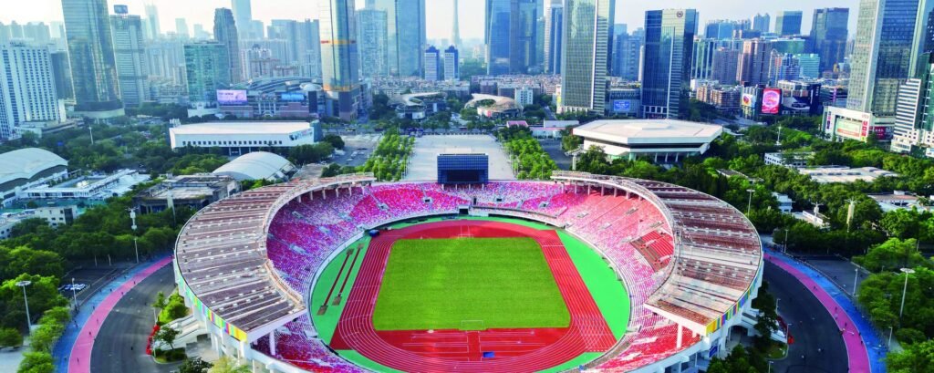 Tianhe Sports Center running track by Topthink