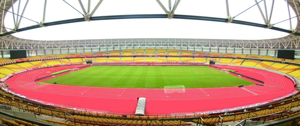 Wuhan Five Rings Sports Center running track by Topthink