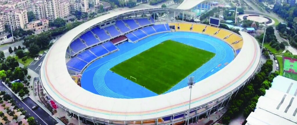 Yongchuan Sports Center running track by Topthink