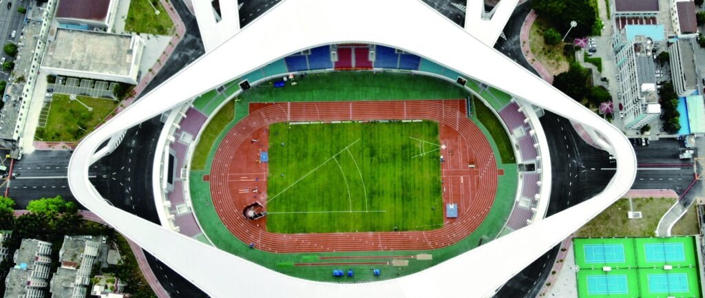 Zhaoqing Sports Center running track by Topthink