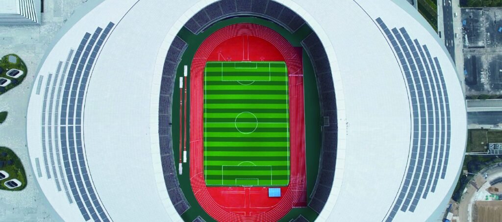 Zhengzhou Olympic Sports Center running track by Topthink