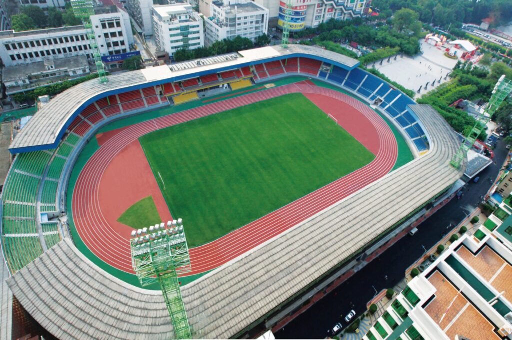 Guangdong People's Stadium running track by Topthink