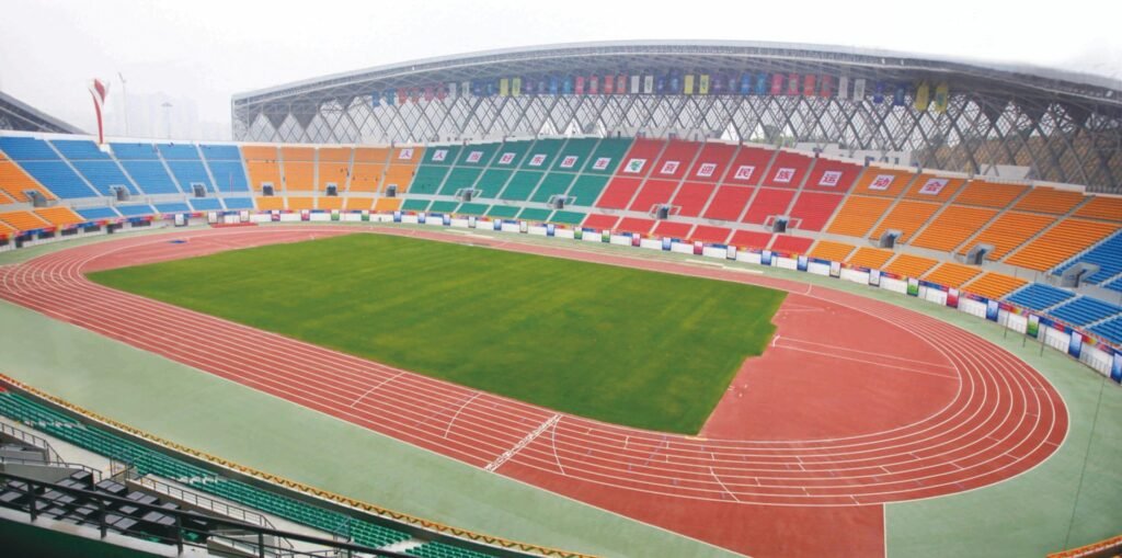Guizhou Guiyang Olympic Sports Center running track by Topthink