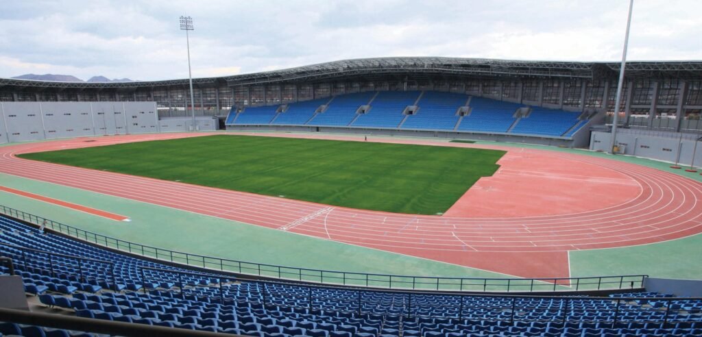 Hebei Chengde Olympic Sports Center running track by Topthink