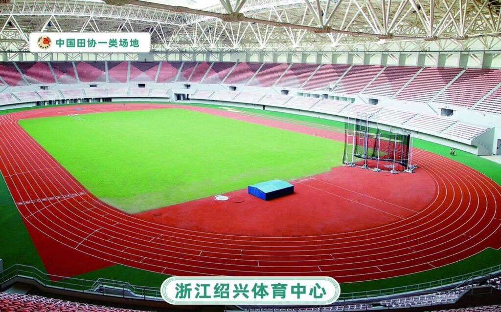 Zhejiang Shaoxing Sports Center running track by Topthink