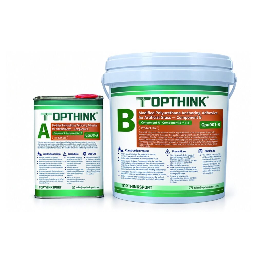 GPUA001 turf adhesive component A and B packaging